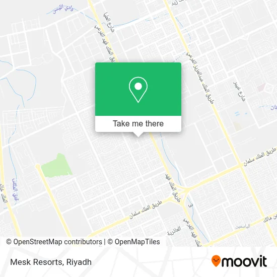 Mesk Resorts map