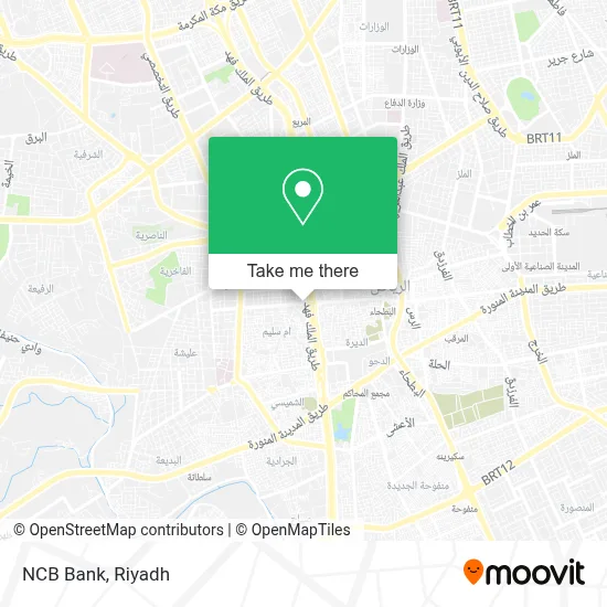 NCB Bank map