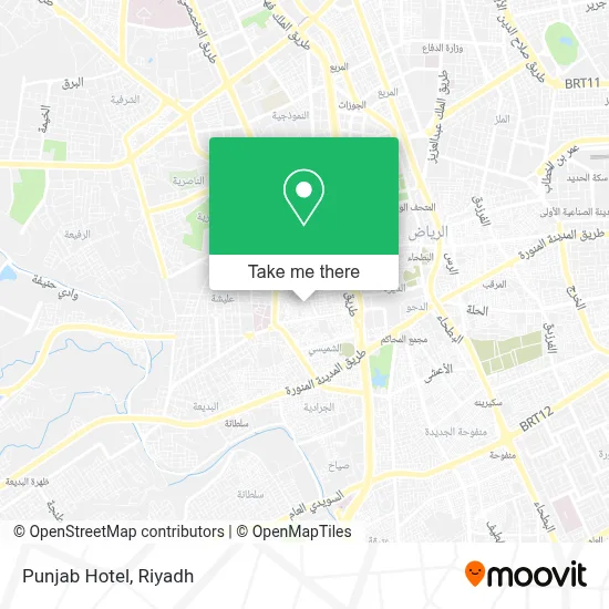 Punjab Hotel map