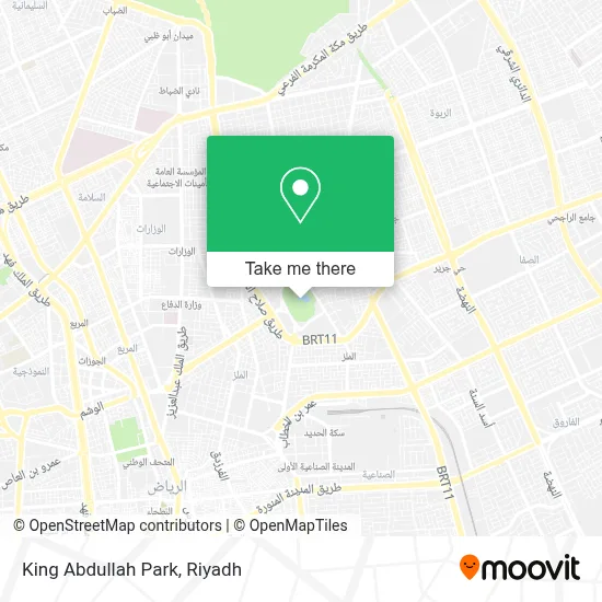 King Abdullah Park map