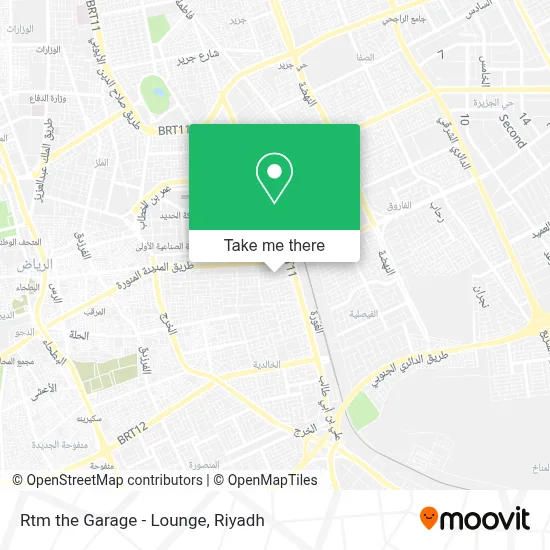 Rtm the Garage - Lounge map