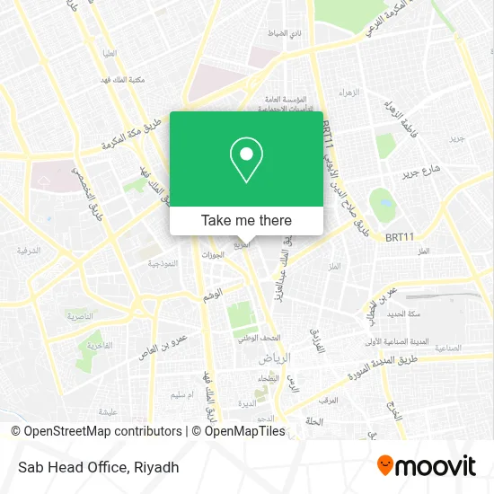 Sab Head Office map