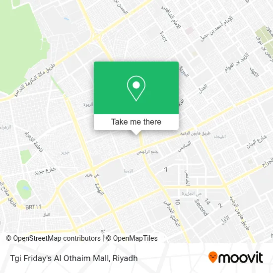 Tgi Friday's Al Othaim Mall map