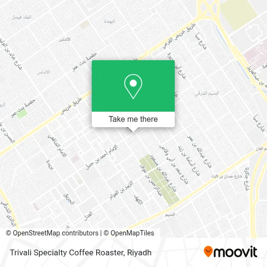 Trivali Specialty Coffee Roaster map
