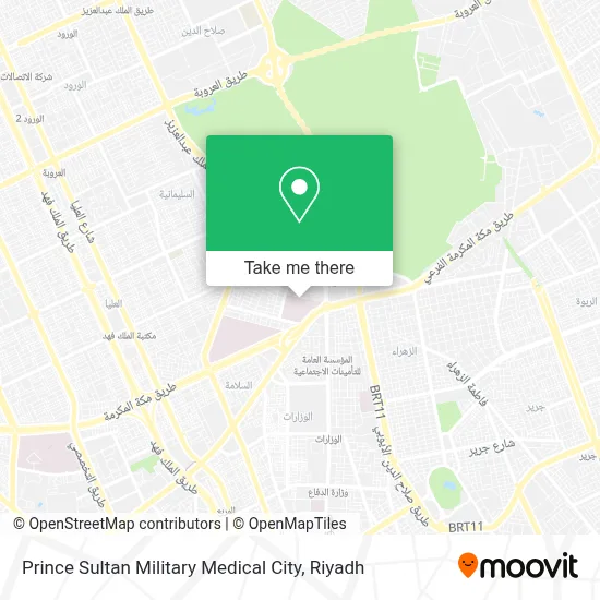 Prince Sultan Military Medical City map