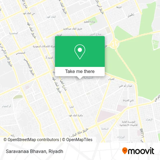 Saravanaa Bhavan map