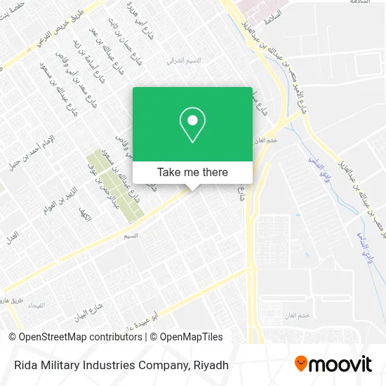 Rida Military Industries Company map