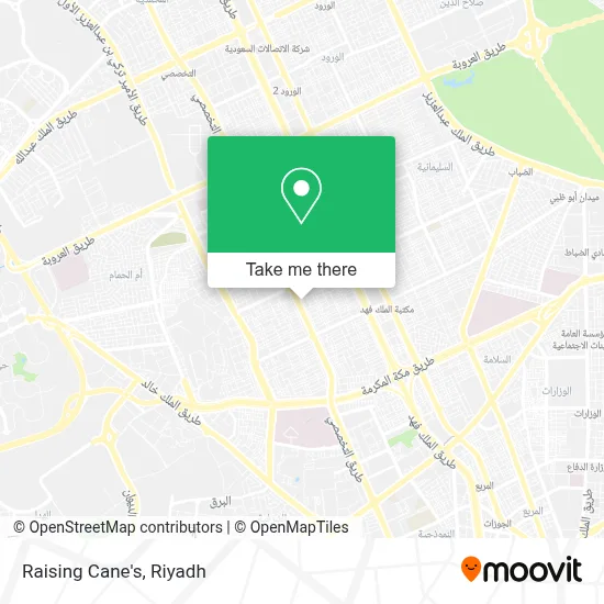 Raising Cane's map
