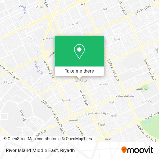 River Island Middle East map