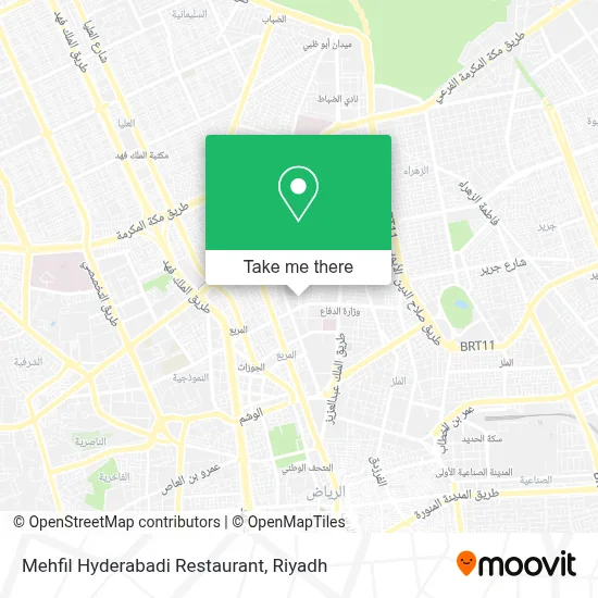 Mehfil Hyderabadi Restaurant map