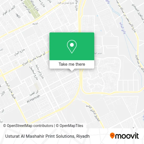 Usturat Al Mashahir Print Solutions map