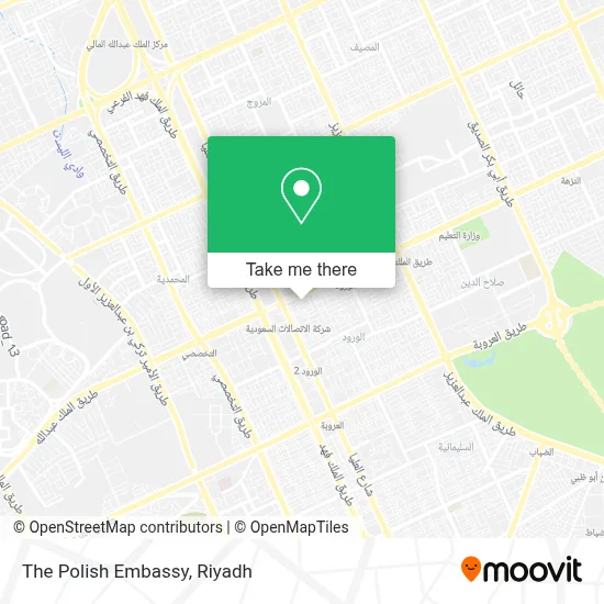 The Polish Embassy map