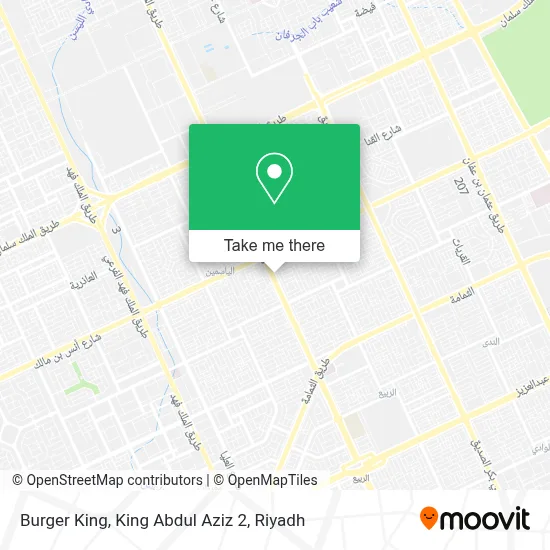 Burger King, King Abdul Aziz 2 map