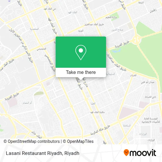 Lasani Restaurant Riyadh map
