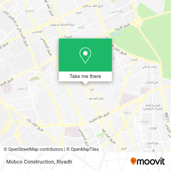 Mobco Construction map