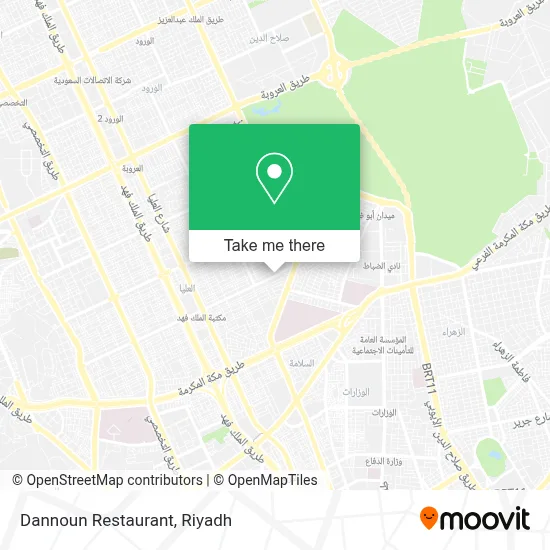 Dannoun Restaurant map