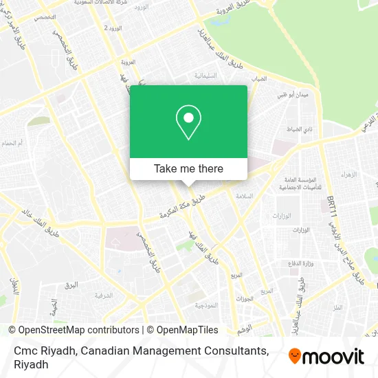 Cmc Riyadh, Canadian Management Consultants map