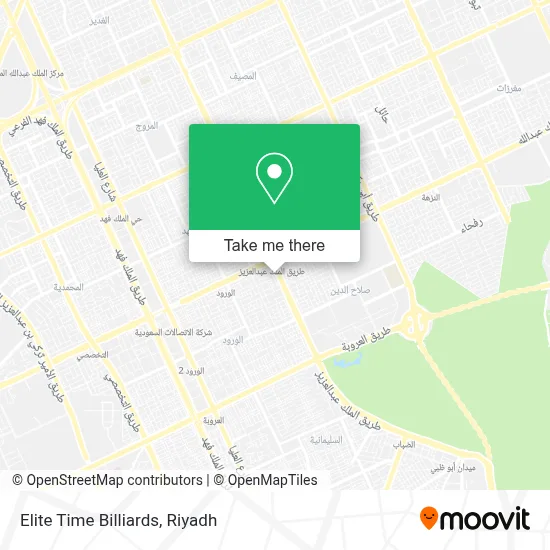 Elite Time Billiards map