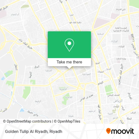 Golden Tulip Al Riyadh map