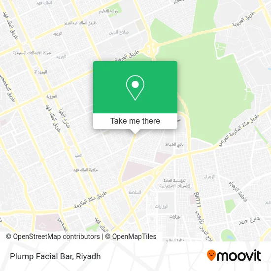 Plump Facial Bar map