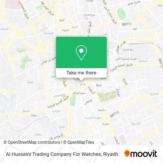 Al Husseini Trading Company For Watches map