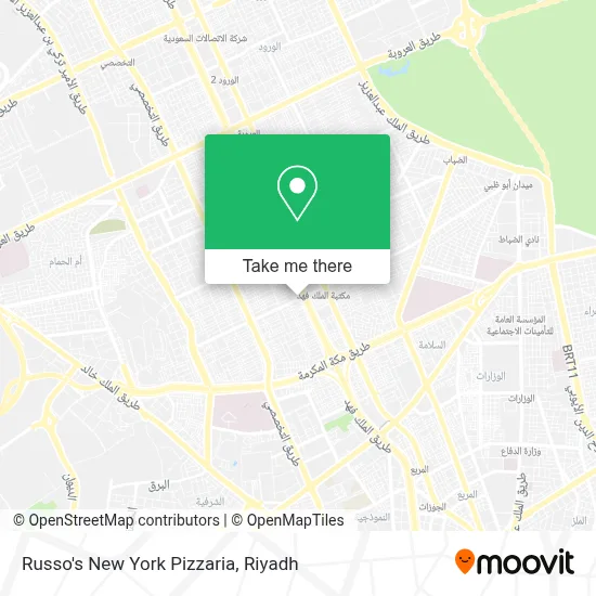 Russo's New York Pizzaria map