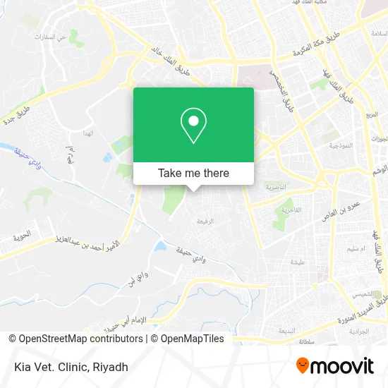Kia Vet. Clinic map