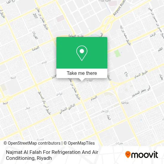 Najmat Al Falah For Refrigeration And Air Conditioning map