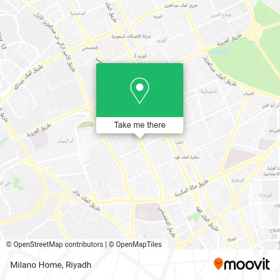 Milano Home map