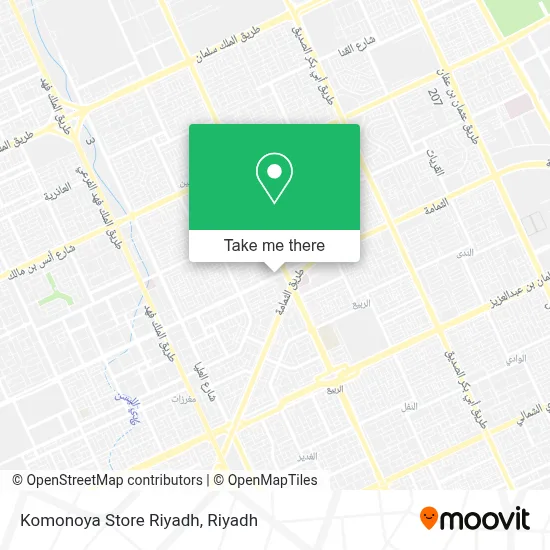 Komonoya Store Riyadh map