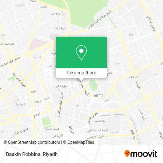 Baskin Robbins map