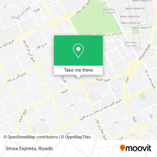 Smsa Express map