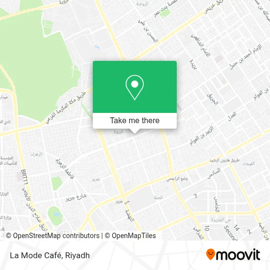 La Mode Café map