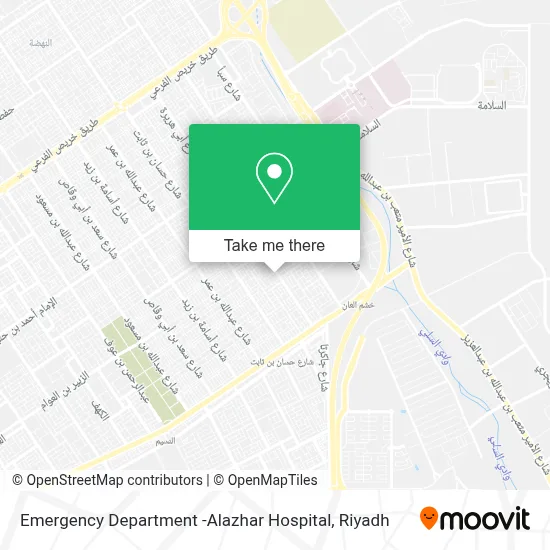 Emergency Department -Alazhar Hospital map