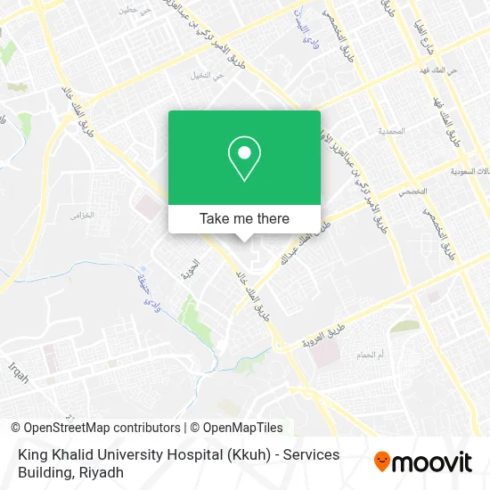 King Khalid University Hospital (Kkuh) - Services Building map