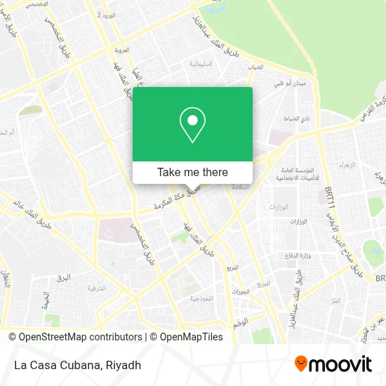 La Casa Cubana map