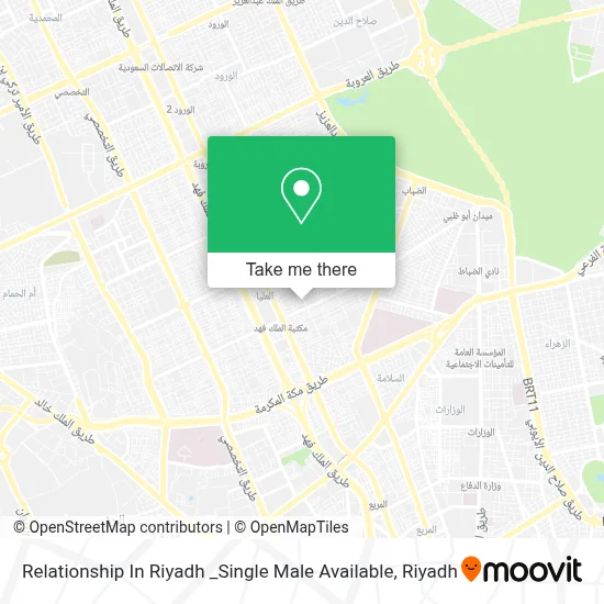 Relationship In Riyadh _Single Male Available map