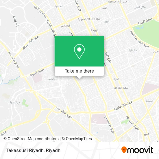 Takassusi Riyadh map