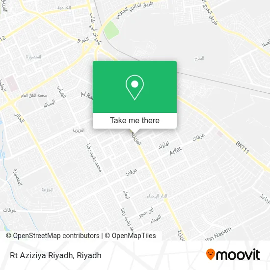 Rt Aziziya Riyadh map