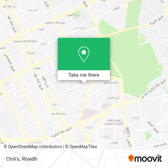 Chili's map