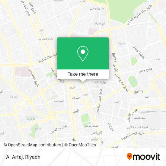 Al Arfaj map