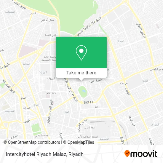 Intercityhotel Riyadh Malaz map