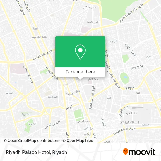 Riyadh Palace Hotel map