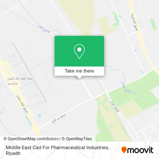 Middle East Cad For Pharmaceutical Industries map