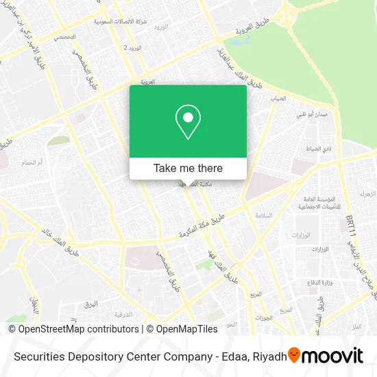 Securities Depository Center Company - Edaa map