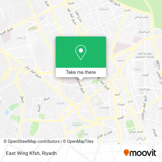 East Wing Kfsh map