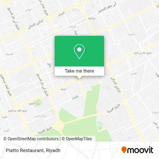 Piatto Restaurant map