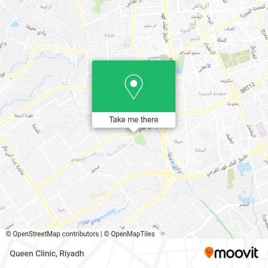 Queen Clinic map