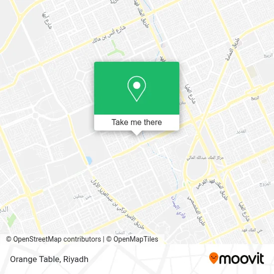 Orange Table map