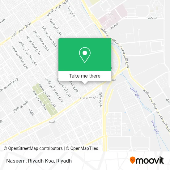 Naseem, Riyadh Ksa map
